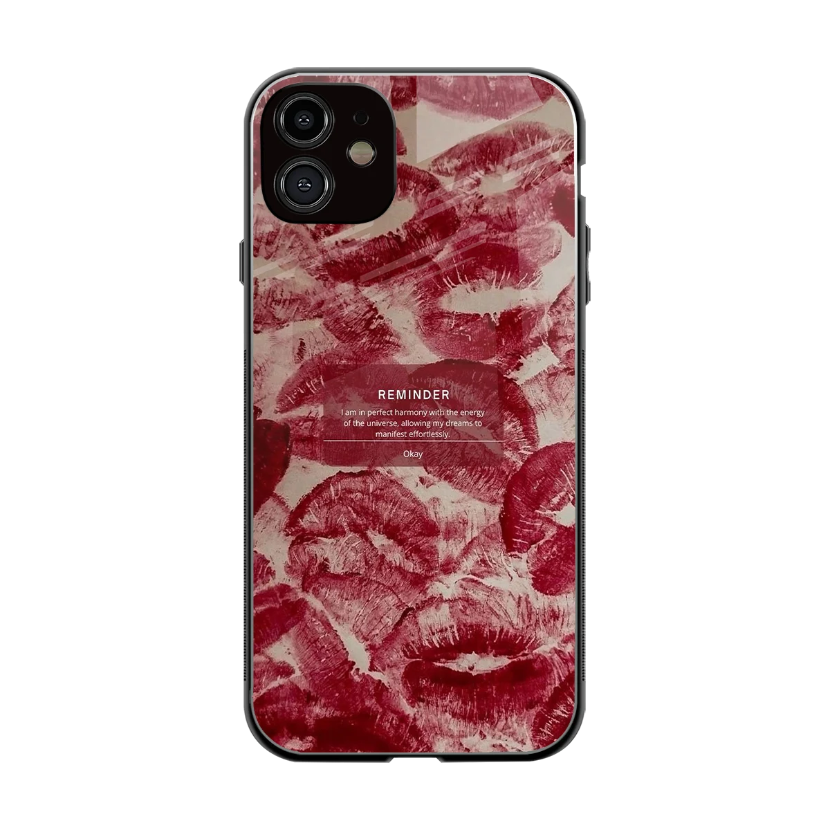 Reminder back phone cover | glass case for iphone 11