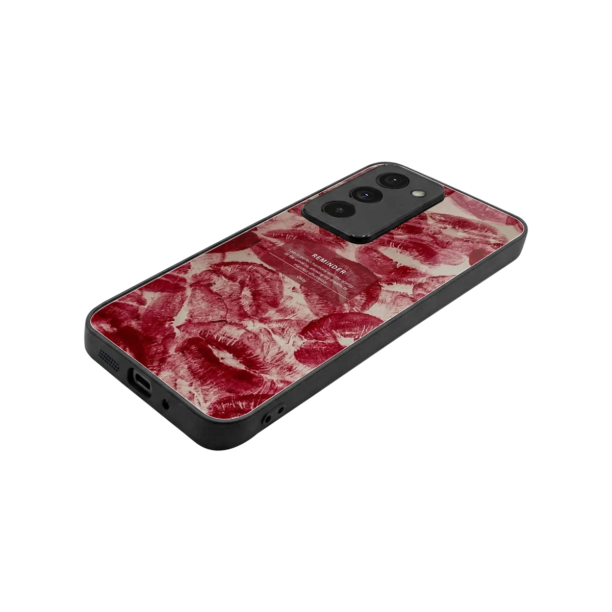 Reminder stylish phone case for redmi 15 5g | glossy glass and slim fit
