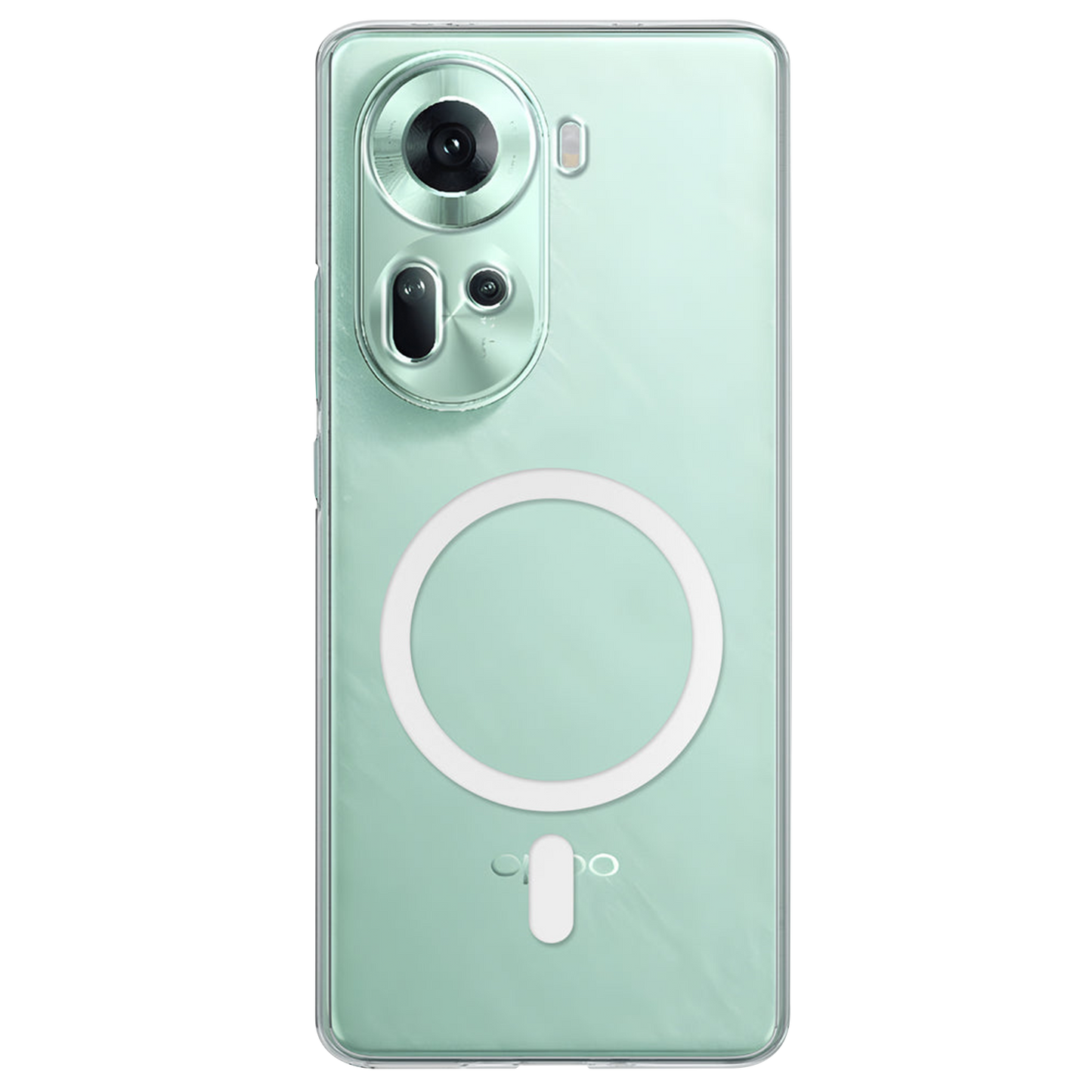 Anti Yellow Magsafe Clear Case for Oppo Reno 11