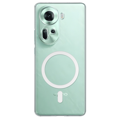 Anti Yellow Magsafe Clear Case for Oppo Reno 11
