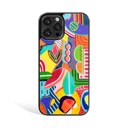 Premium Glass Back Mobile Phone Cover for iPhone, Samsung, OnePlus, Google Pixel, Redmi, Oppo, Vivo & Realme