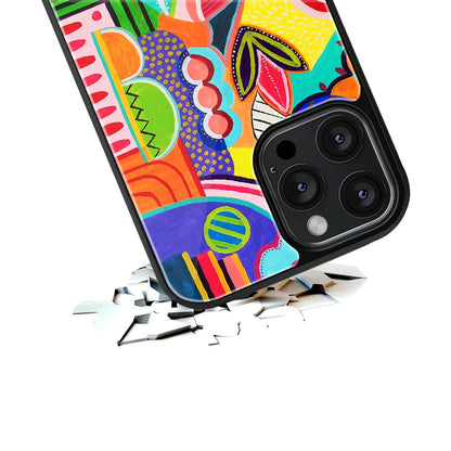 Durable Glass Back Mobile Case for iPhone, Samsung, OnePlus, Google Pixel, Redmi, Vivo, Oppo