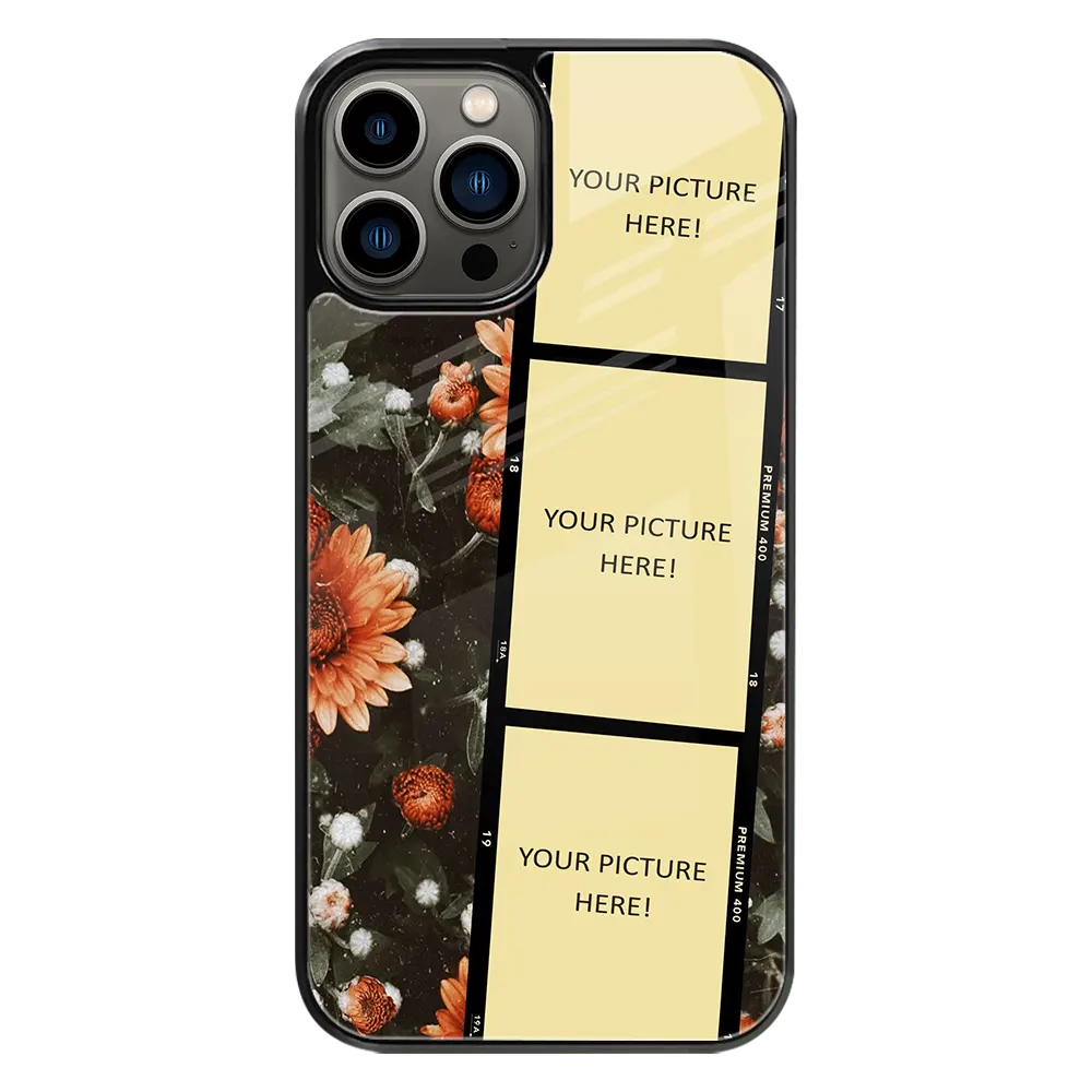 Polaroid Personalised Glass Phone Case