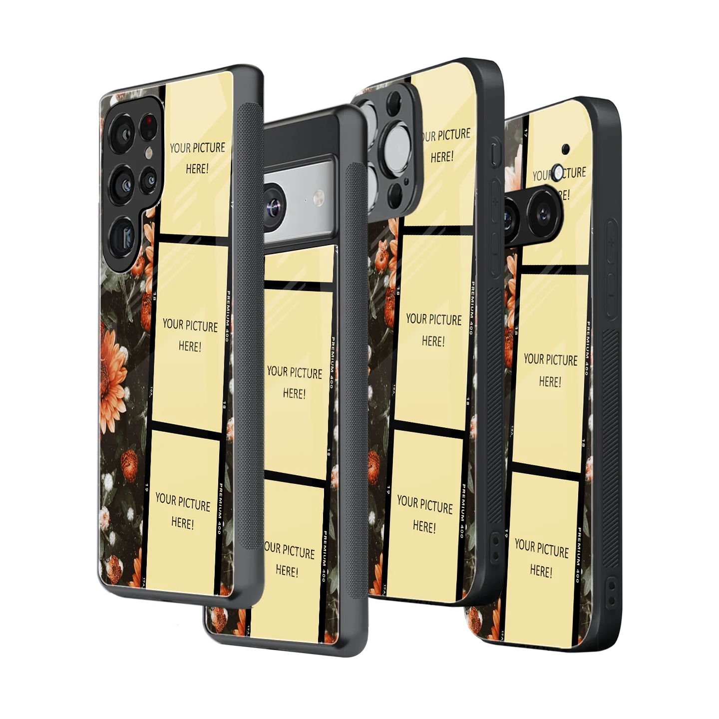 Polaroid Personalised Glass Phone Case