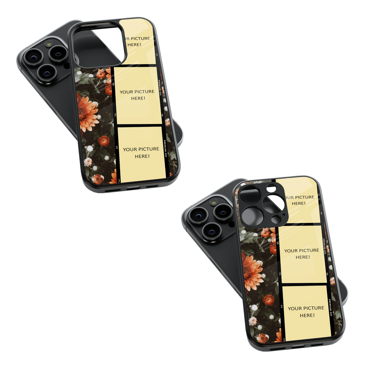 Polaroid Personalised Glass Phone Case