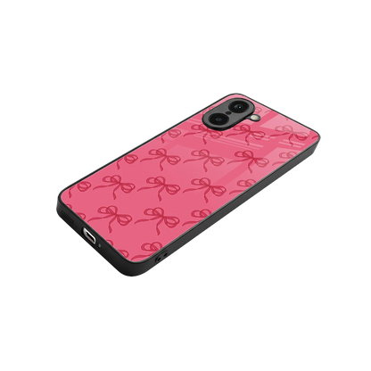 Ribbon Chic stylish phone case for oneplus nord ce5 5g | glossy glass and slim fit