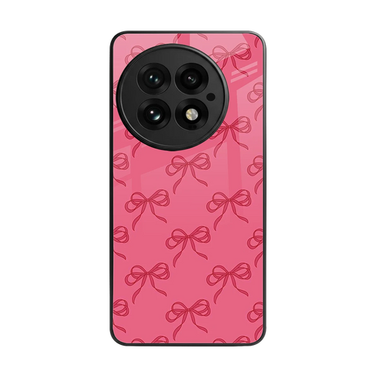 Ribbon Chic back phone cover | glass case for oneplus 13