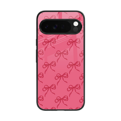 Ribbon Chic back phone cover | glass case for google pixel 10 pro xl