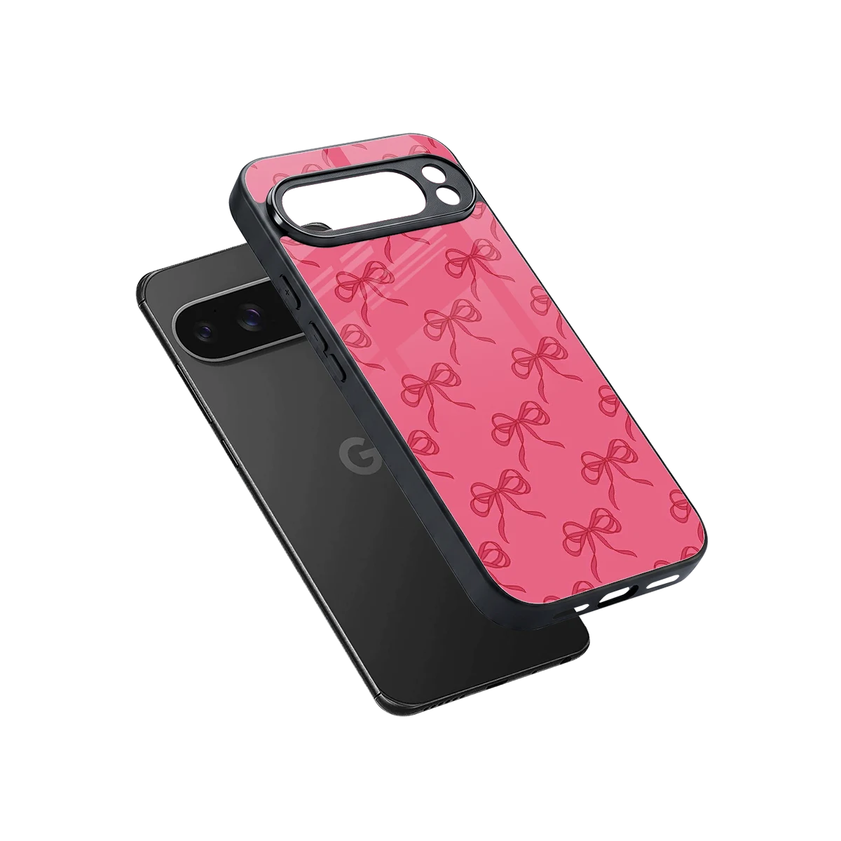 Ribbon Chic sleek google pixel 10 pro xl cover with tempered glass back and TPU edges