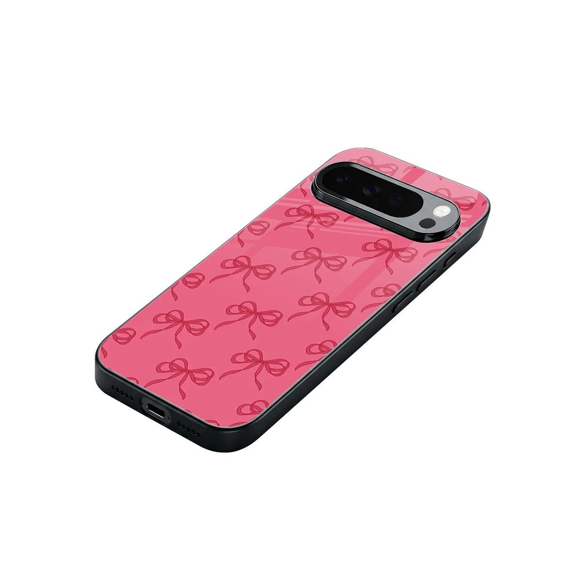 Ribbon Chic stylish phone case for google pixel 10 pro xl | glossy glass and slim fit