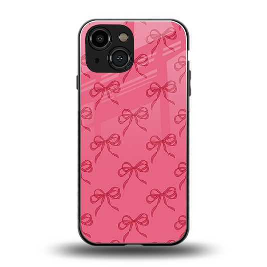 Ribbon Chic back phone cover | glass case for iphone 12 mini