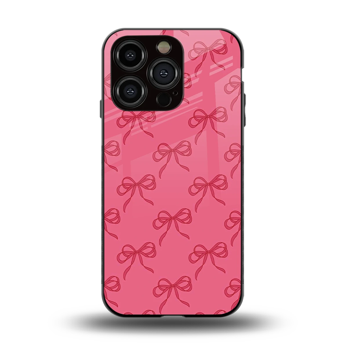 Ribbon Chic back phone cover | glass case for iphone 13 pro