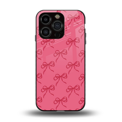 Ribbon Chic back phone cover | glass case for iphone 13 pro