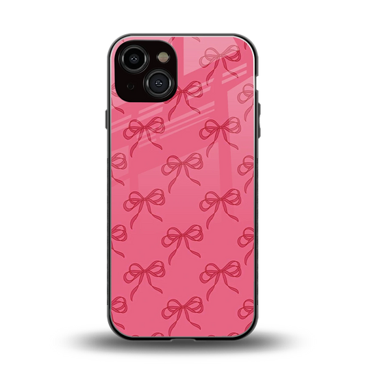 Ribbon Chic back phone cover | glass case for iphone 14