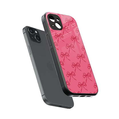 Ribbon Chic sleek iphone 14 plus cover with tempered glass back and TPU edges