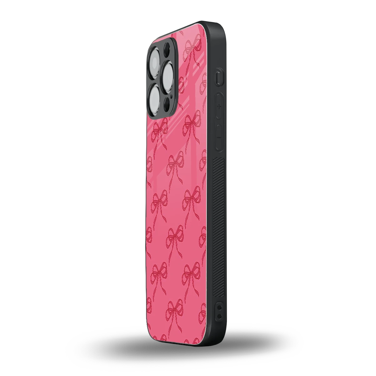Ribbon Chic iphone 15 pro max mobile cover | shockproof glass phone case
