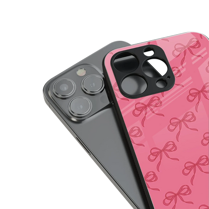 Ribbon Chic stylish phone case for iPhone 16 | glossy glass and slim fit