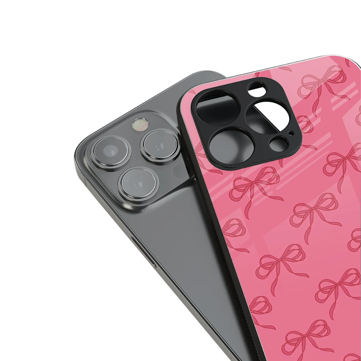 Ribbon Chic stylish phone case for iphone 13 | glossy glass and slim fit