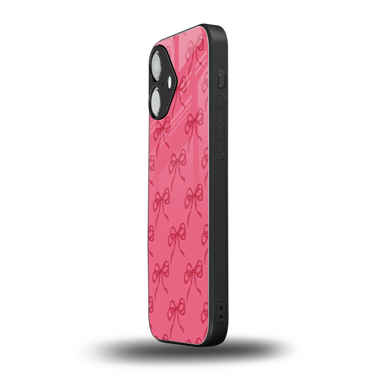 Ribbon Chic iPhone 16 mobile cover | shockproof glass phone case