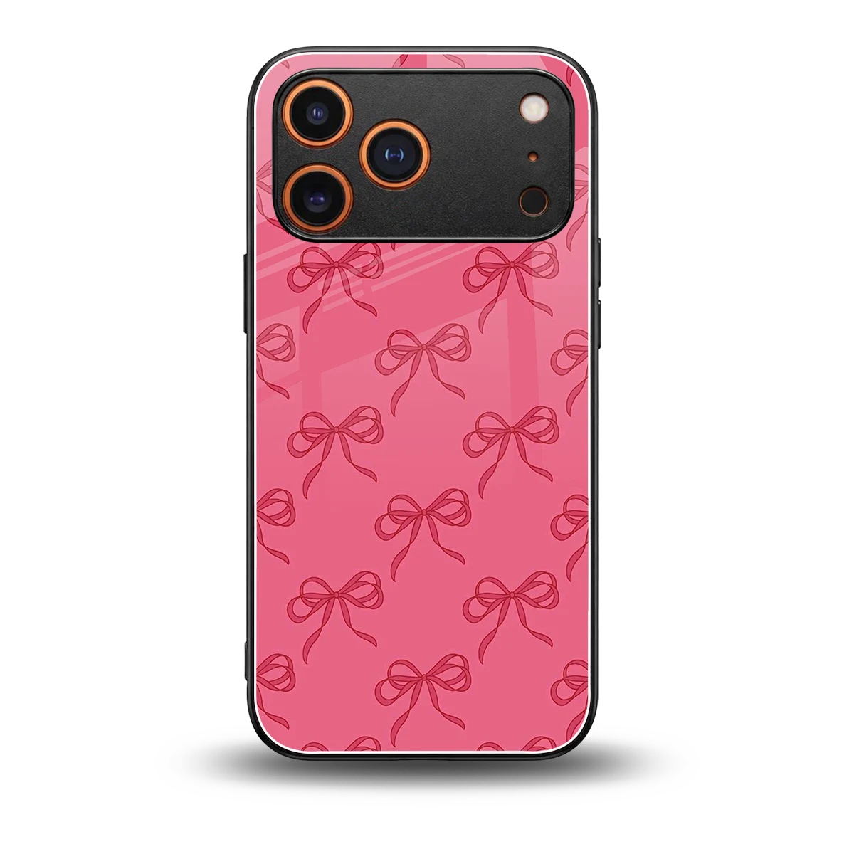 Ribbon Chic back phone cover | glass case for iphone 17 pro max