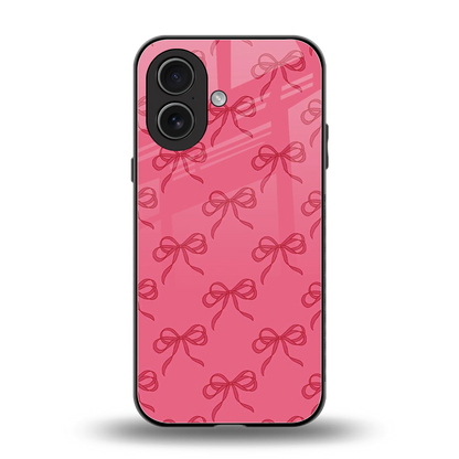 Ribbon Chic back phone cover | glass case for iphone 17