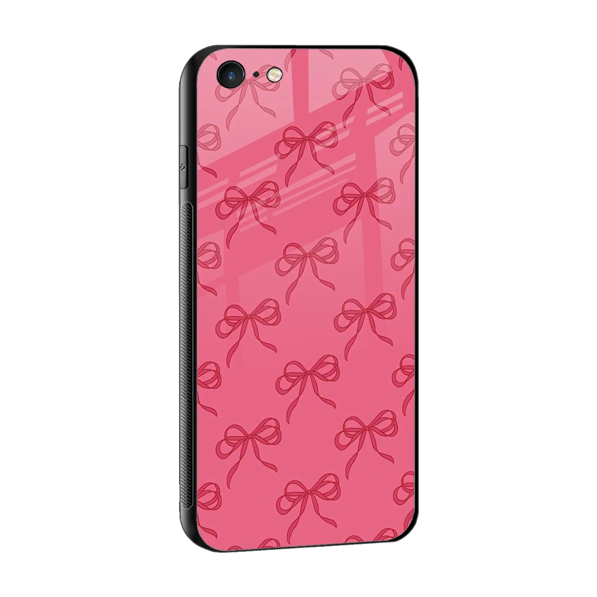 Ribbon Chic sleek iphone 6 cover with tempered glass back and TPU edges