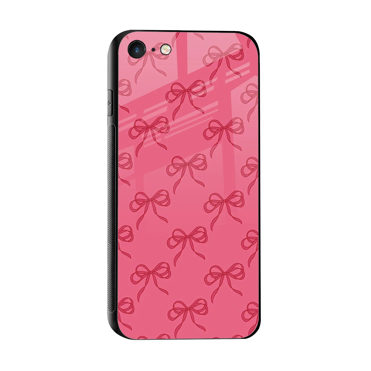 Ribbon Chic sleek iphone 7 cover with tempered glass back and TPU edges