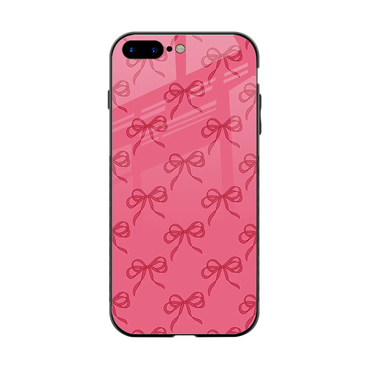 Ribbon Chic back phone cover | glass case for iphone 7 plus