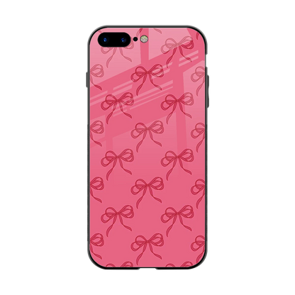 Ribbon Chic back phone cover | glass case for iphone 7 plus