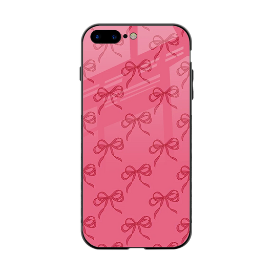 Ribbon Chic back phone cover | glass case for iphone 7 plus