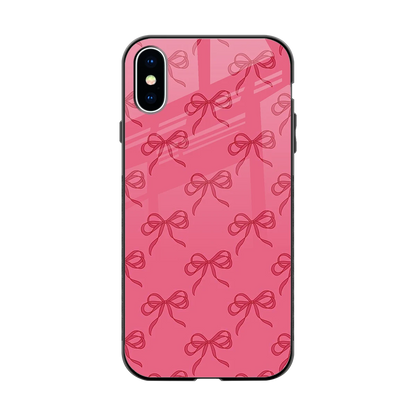 Ribbon Chic back phone cover | glass case for iphone xs