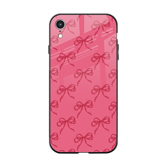 Ribbon Chic back phone cover | glass case for iphone xr