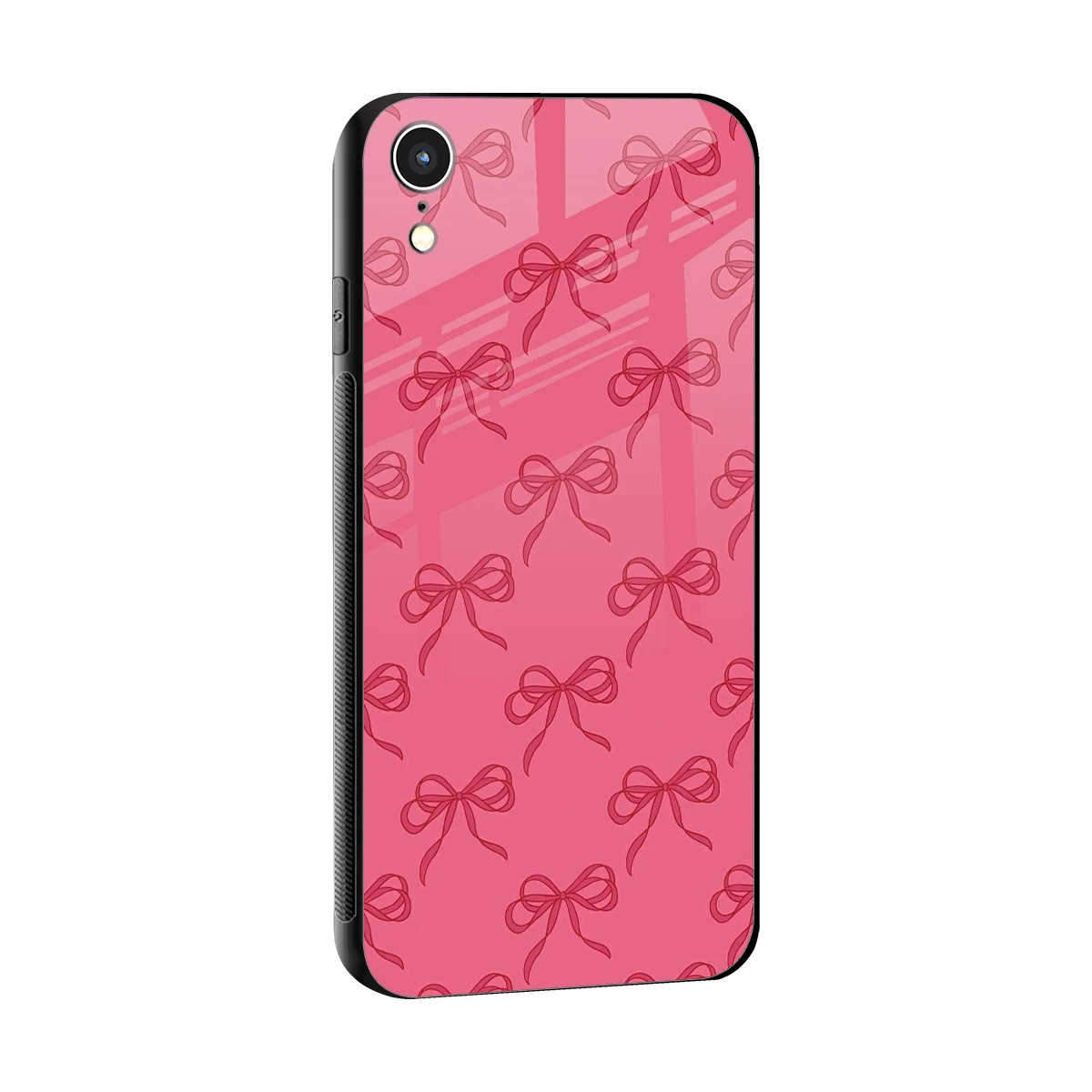 Ribbon Chic sleek iphone xr cover with tempered glass back and TPU edges
