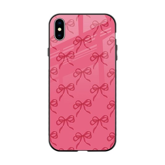 Ribbon Chic back phone cover | glass case for iphone xs max