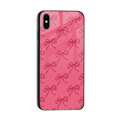 Ribbon Chic sleek iphone xs max cover with tempered glass back and TPU edges