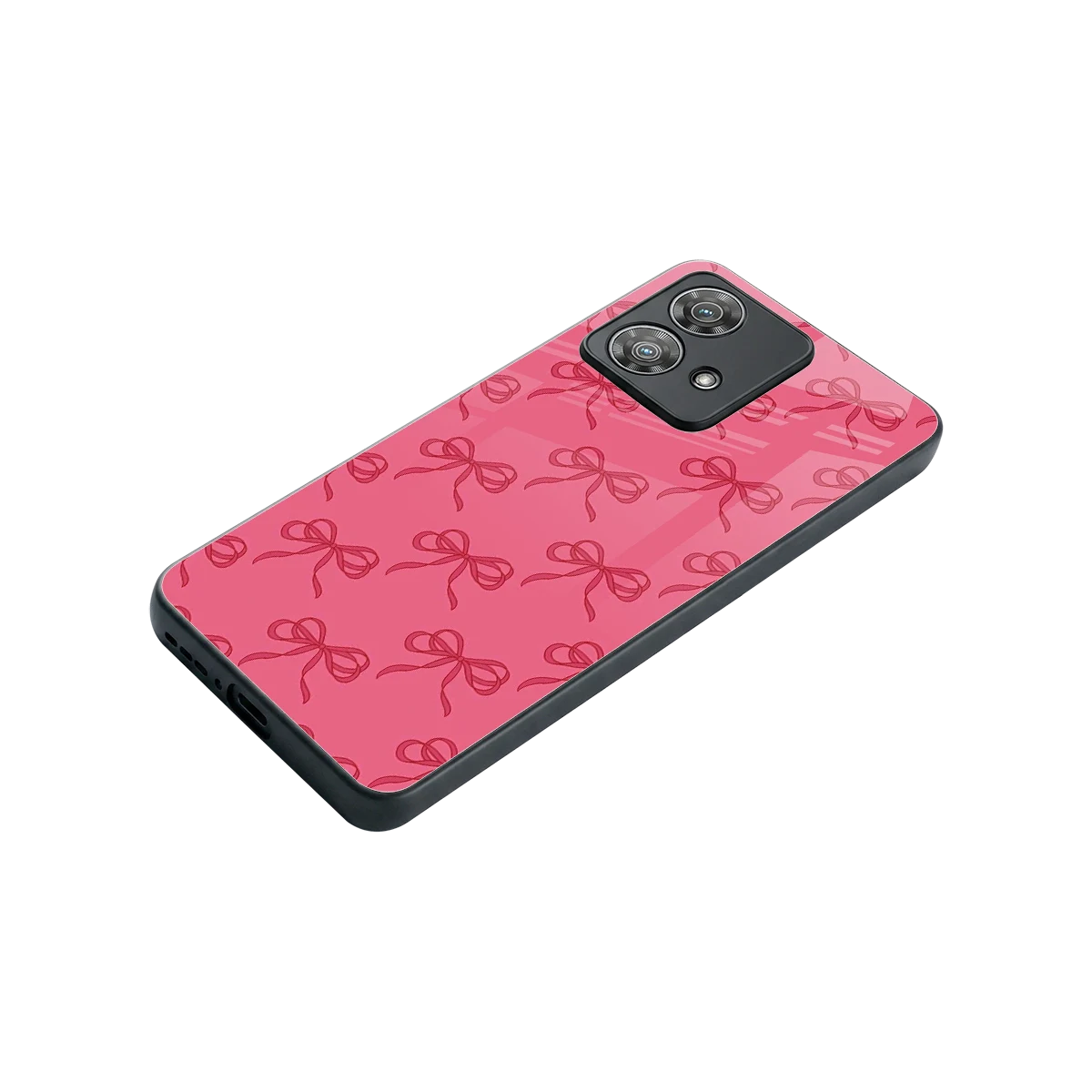 Ribbon Chic stylish phone case for motorola edge 40 neo 5g | glossy glass and slim fit