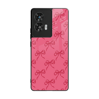 Ribbon Chic back phone cover | glass case for motorola edge 50 fusion