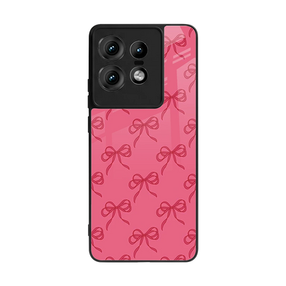 Ribbon Chic back phone cover | glass case for motorola edge 50 pro