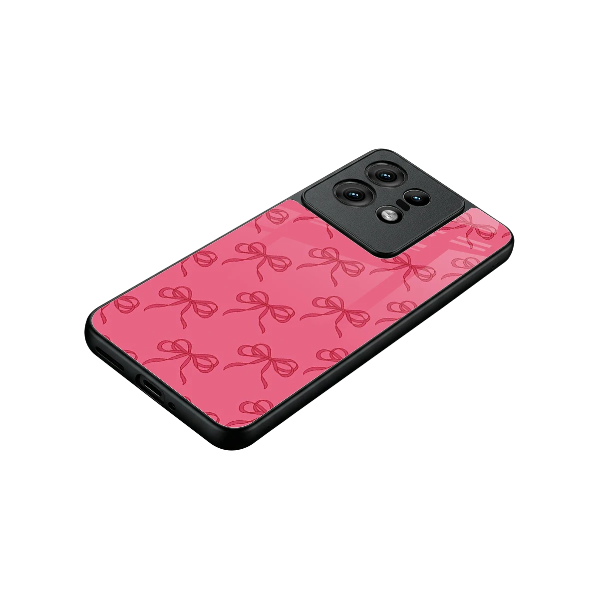 Ribbon Chic stylish phone case for motorola edge 50 pro | glossy glass and slim fit