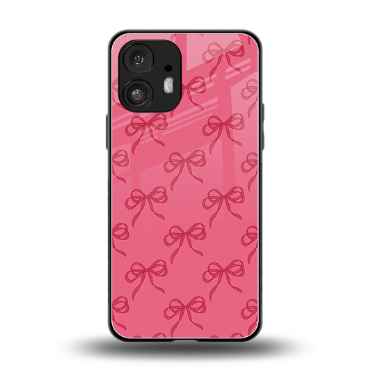 Ribbon Chic back phone cover | glass case for nothing phone 2