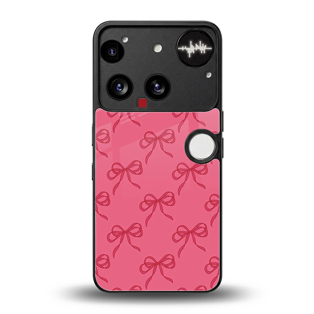 Ribbon Chic back phone cover | glass case for nothing phone 3