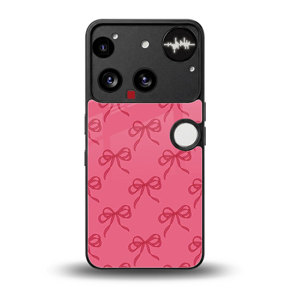 Ribbon Chic back phone cover | glass case for nothing phone 3