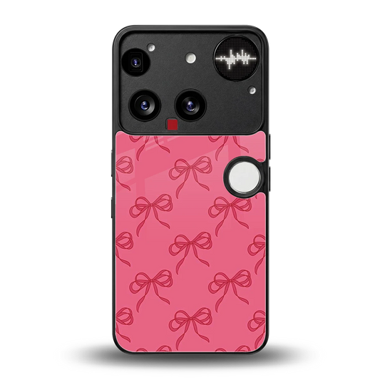 Ribbon Chic back phone cover | glass case for nothing phone 3