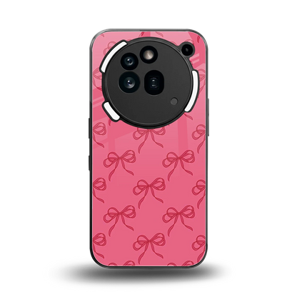 Ribbon Chic back phone cover | glass case for nothing phone 3a pro
