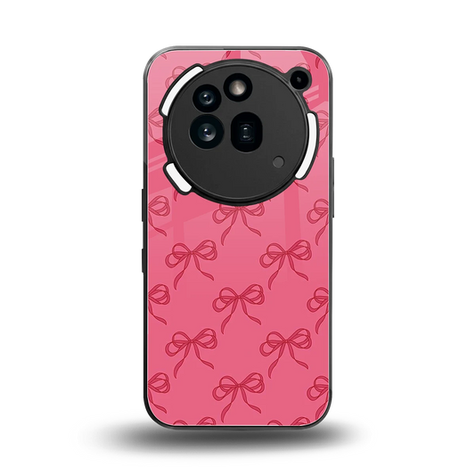 Ribbon Chic back phone cover | glass case for nothing phone 3a pro