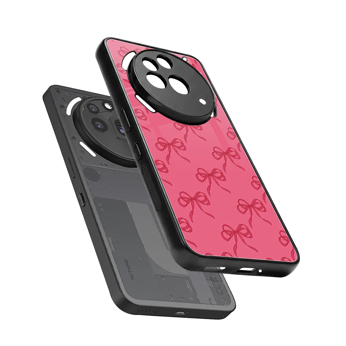 Ribbon Chic sleek nothing phone 3a pro cover with tempered glass back and TPU edges
