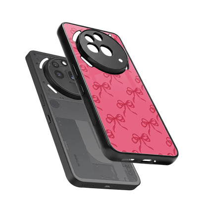 Ribbon Chic sleek nothing phone 3a pro cover with tempered glass back and TPU edges