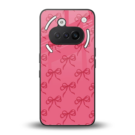 Ribbon Chic back phone cover | glass case for nothing phone 3a