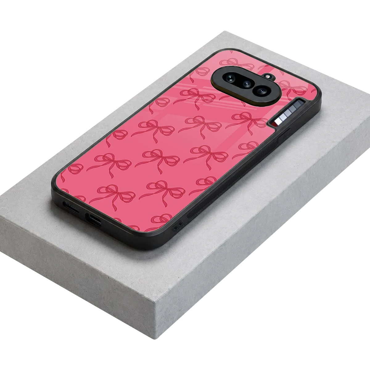 Ribbon Chic stylish phone case for nothing phone 4a | glossy glass and slim fit