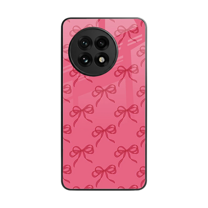 Ribbon Chic back phone cover | glass case for oneplus 13r